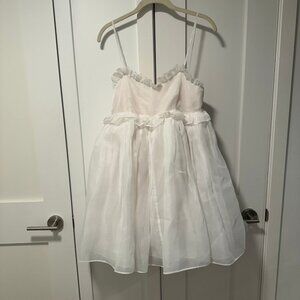 Little white dress- Selkie Rosebud dress